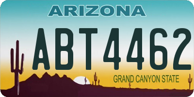 AZ license plate ABT4462