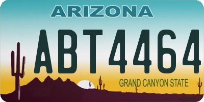 AZ license plate ABT4464