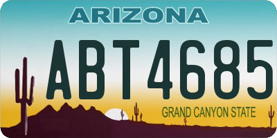 AZ license plate ABT4685