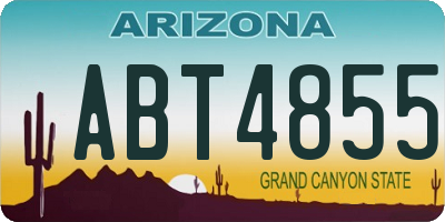 AZ license plate ABT4855