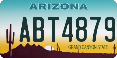 AZ license plate ABT4879