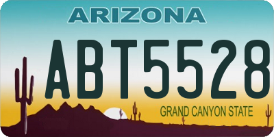 AZ license plate ABT5528
