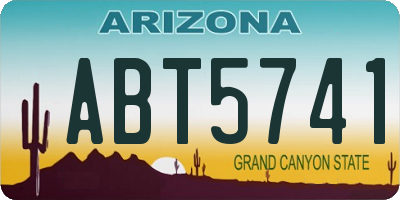 AZ license plate ABT5741