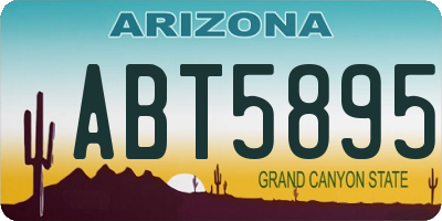 AZ license plate ABT5895