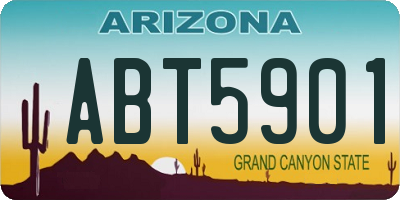 AZ license plate ABT5901