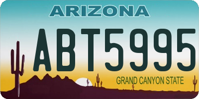 AZ license plate ABT5995