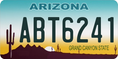 AZ license plate ABT6241