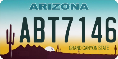 AZ license plate ABT7146