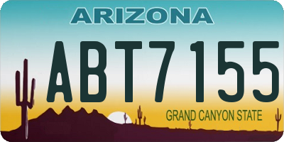 AZ license plate ABT7155