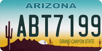 AZ license plate ABT7199