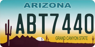 AZ license plate ABT7440