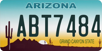 AZ license plate ABT7484