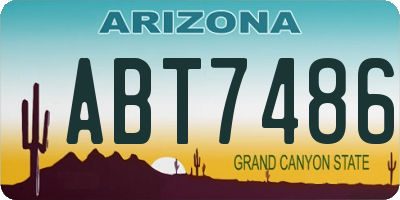 AZ license plate ABT7486