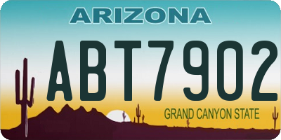 AZ license plate ABT7902