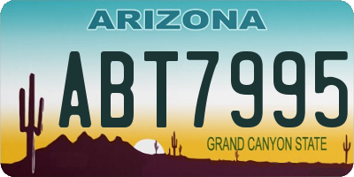 AZ license plate ABT7995