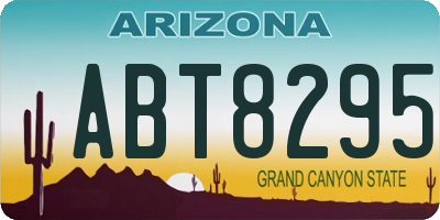 AZ license plate ABT8295