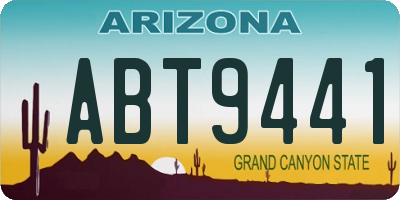AZ license plate ABT9441