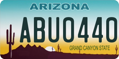 AZ license plate ABU0440