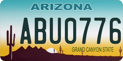AZ license plate ABU0776