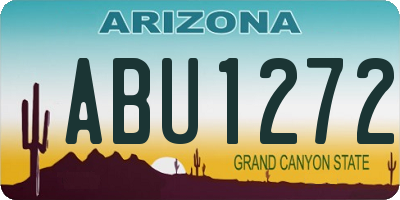 AZ license plate ABU1272