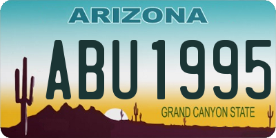 AZ license plate ABU1995