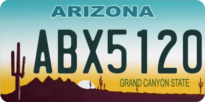 AZ license plate ABX5120
