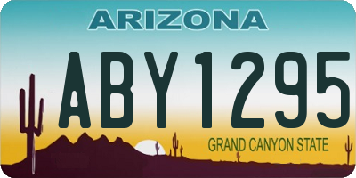 AZ license plate ABY1295