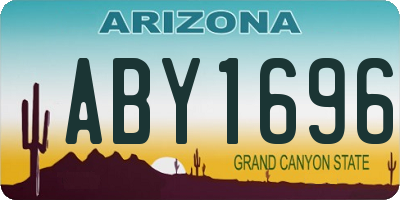 AZ license plate ABY1696