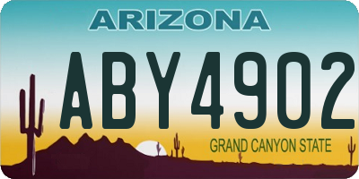 AZ license plate ABY4902
