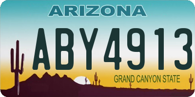 AZ license plate ABY4913