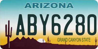 AZ license plate ABY6280