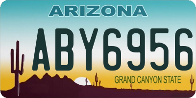AZ license plate ABY6956