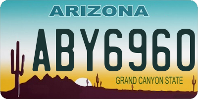 AZ license plate ABY6960
