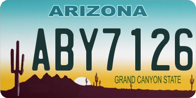 AZ license plate ABY7126