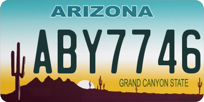 AZ license plate ABY7746