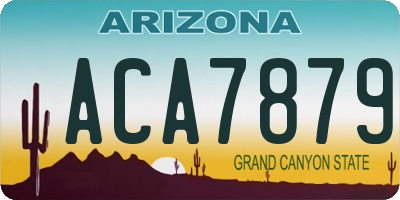 AZ license plate ACA7879