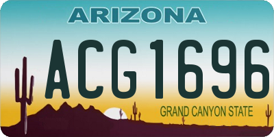 AZ license plate ACG1696