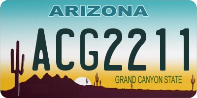 AZ license plate ACG2211