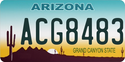 AZ license plate ACG8483