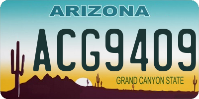AZ license plate ACG9409