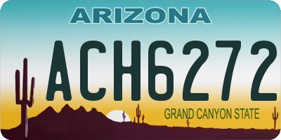 AZ license plate ACH6272
