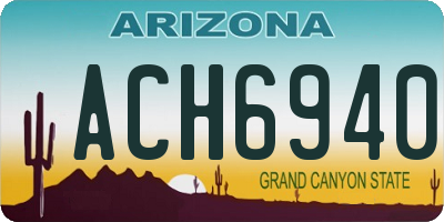 AZ license plate ACH6940