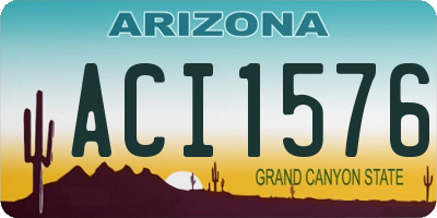 AZ license plate ACI1576