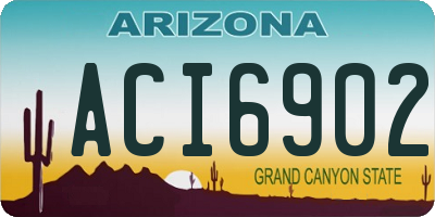 AZ license plate ACI6902