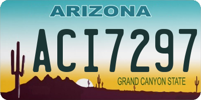 AZ license plate ACI7297