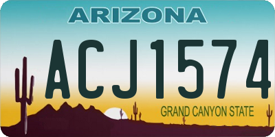 AZ license plate ACJ1574