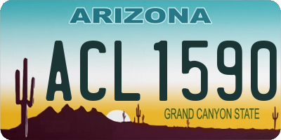 AZ license plate ACL1590