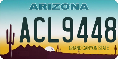 AZ license plate ACL9448