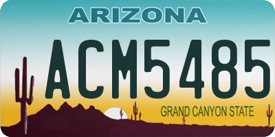 AZ license plate ACM5485