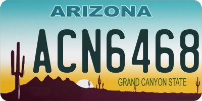 AZ license plate ACN6468